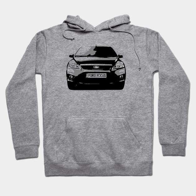 Ford Focus (pop art) Hoodie by d1a2n3i4l5